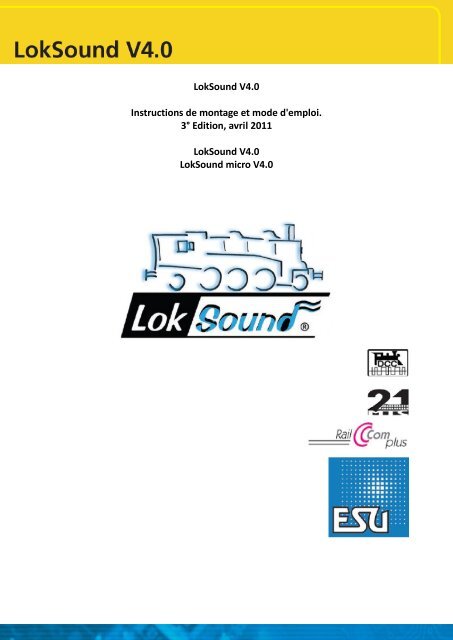 LISTE DES CV traduites en Français du DECODEUR LokSound ESU V4.0 