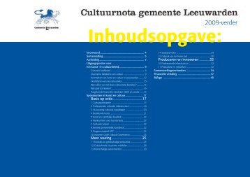 Cultuurvuur - Gemeente Leeuwarden