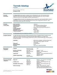 Termék Adatlap - Intro / Akzo Nobel Powder Coatings se představuje