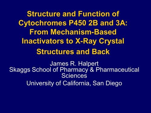 Twenty-five years of Research on Cytochromes P450 2B: To ...