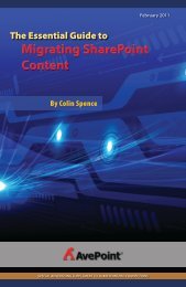 The Essential Guide to Migrating SharePoint Content - AvePoint