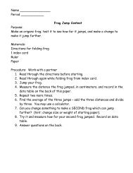 Lesson 11 - Measurement - Frog Jumping Lab - White Plains Public ...