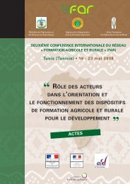 FORMATION AGRICOLE ET RURALE - Agropolis International