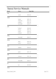 Sansui Service Manuals