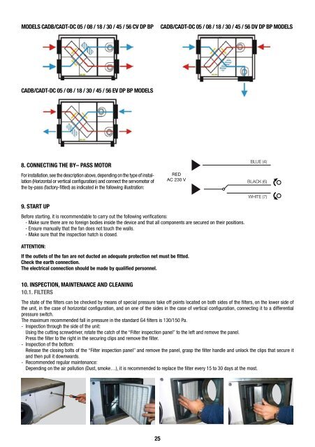 recuperadores de calor heat recovery units recuperateurs de ...