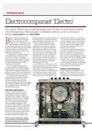 Vintage Hi-Fi Electrocompaniet 'Electro'