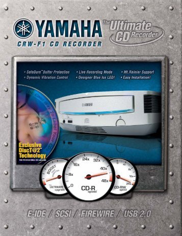 IT145 CRW-F1 Spec Sheet - Yamaha :: Multimedia