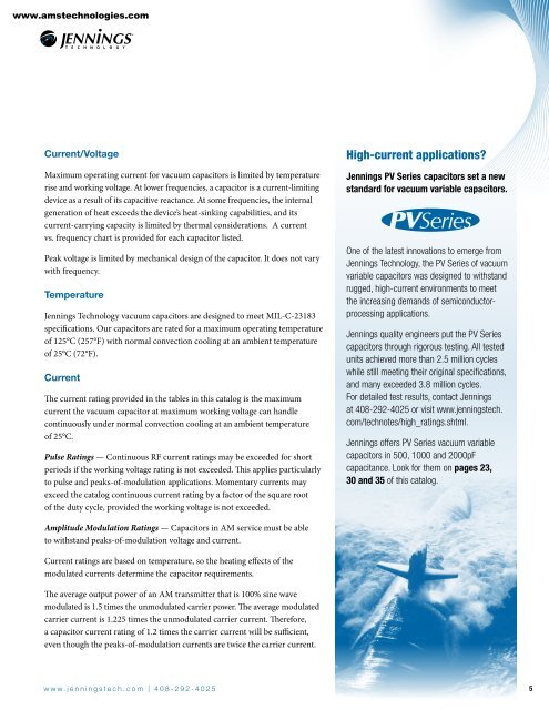 CAPACITORS - AMS Technologies