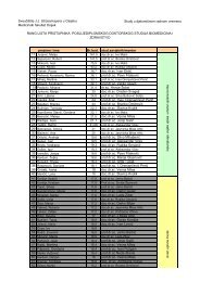 Rang liste za upis u Poslijediplomski doktorski studij - - 18.2 KB