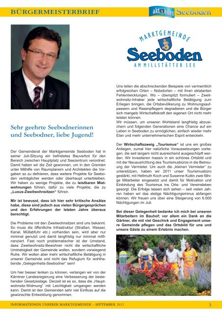 information - Marktgemeinde Seeboden