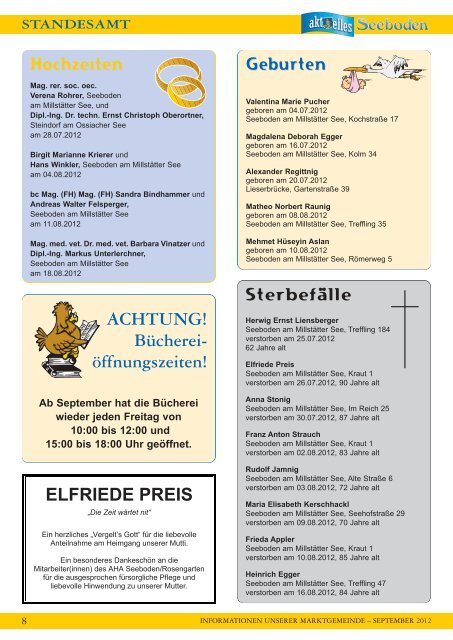 information - Marktgemeinde Seeboden