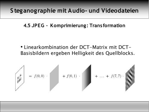 Steganographie in Audio- und Videodateien