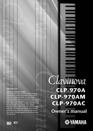 CLP-970AC CLP-970AM CLP-970A - Yamaha