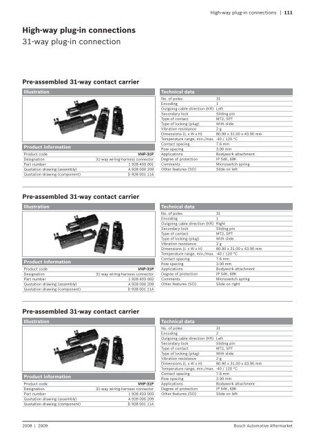 Low-way plug-in connections - MECS