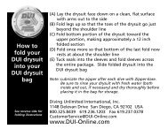 How to fold your DUI drysuit into your DUI drysuit bag