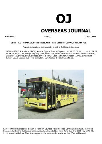 oj overseas journal - The PSV Circle Website