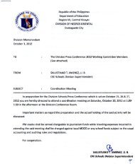 OIC-Schools Division Superintendent - DepEd NegOr Memo