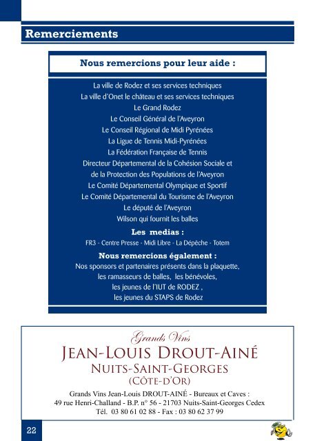Plaquette (2.57 Mo) - Tournoi.fft.fr - FÃ©dÃ©ration FranÃ§aise de Tennis