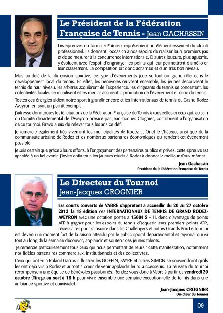 Plaquette (2.57 Mo) - Tournoi.fft.fr - FÃ©dÃ©ration FranÃ§aise de Tennis