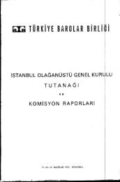 a a a TURKIYE BAROLAR DIRLI - TÃ¼rkiye Barolar BirliÄi YayÄ±nlarÄ±