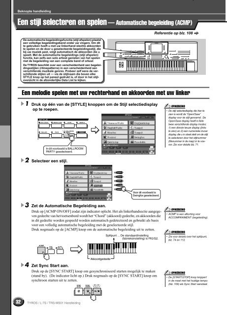 Nederlandstalige handleiding - Yamaha