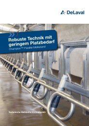 Produktinformation Ã¼ber Champion Paralle-Melkstand - DeLaval