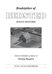 Brudstykker af - Bedsted Sogns