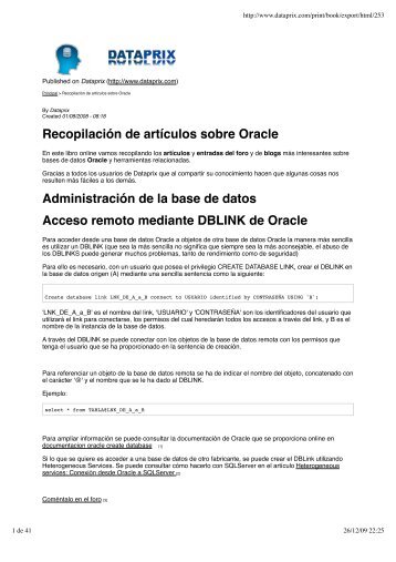 en Oracle - Dataprix