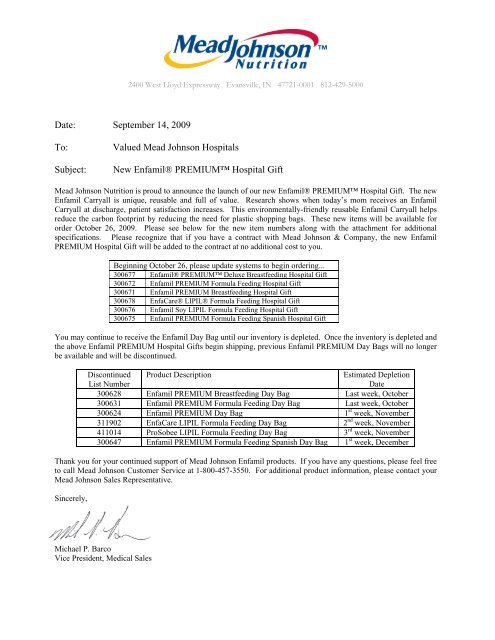 New Enfamil® PREMIUM™ Hospital Gift - Mead Johnson Nutrition
