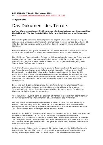 Das Dokument des Terrors