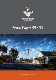 Annual Report 2011 - 2012 - Yarriambiack Council