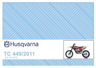 TC 449/2011 - Husqvarna