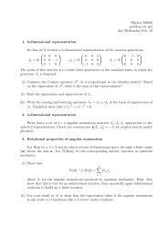 Experiments In Physics Physics 1291 General Physics I Lab