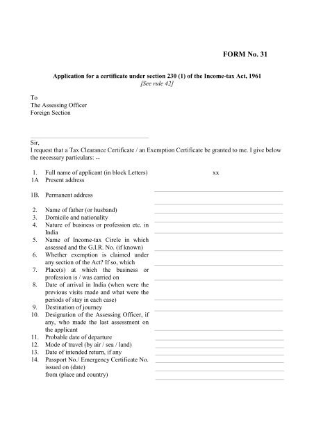 Application for a certificate under section 230 (1) of the ... - Sa-Dhan