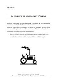 La conduite de vÃ©hicules et d'engins - CDG38