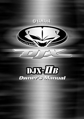 Owner's Manual - Yamaha