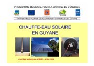 CHAUFFE-EAU SOLAIRE EN GUYANE - ADEME Guyane