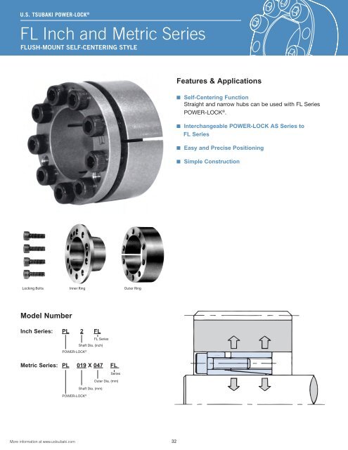 Tsubaki Power Lock Inch Series