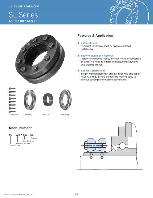 Tsubaki Power Lock Inch Series