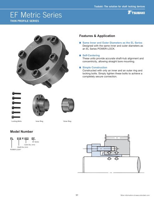 Tsubaki Power Lock Inch Series