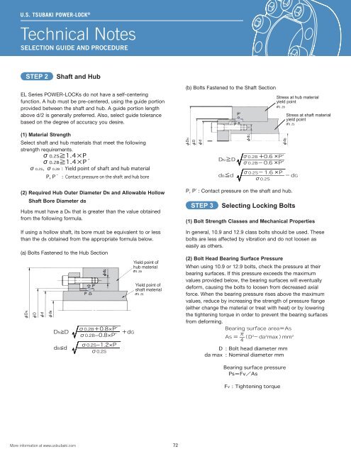 Tsubaki Power Lock Inch Series