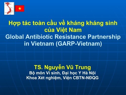 Hợp tác toàn cầu về kháng kháng sinh của Việt Nam