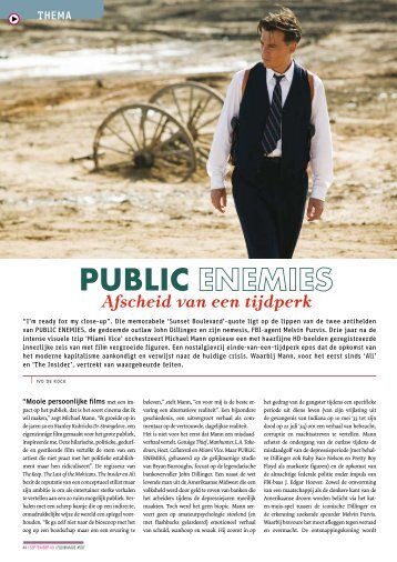 [PDF] Public Enemies. Afscheid van een tijdperk - Filmmagie