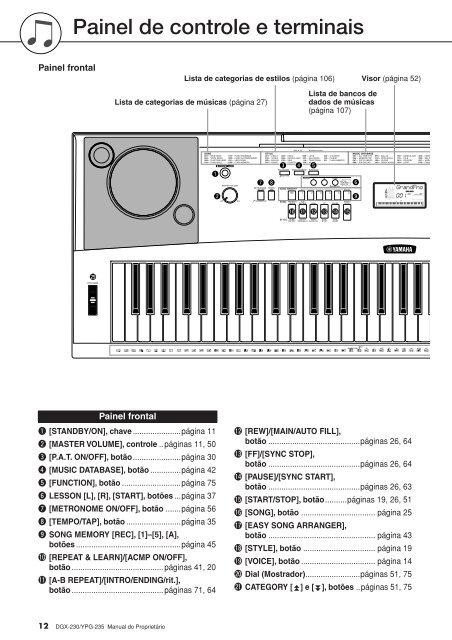 DGX-230/YPG-235 Owner's Manual