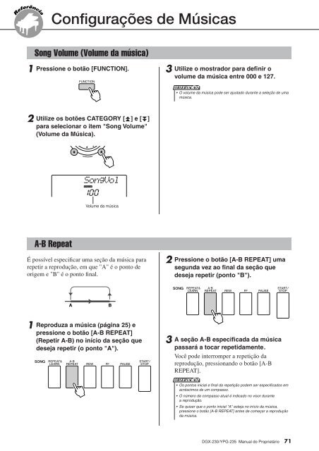 DGX-230/YPG-235 Owner's Manual