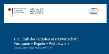 Die Ethik der Sozialen Marktwirtschaft Vertrauen â Regeln ...