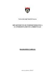 P2 - Termoenergetica e condizionamento ambientale - Università ...
