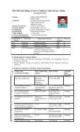 Faculty Profile K.S. K.pdf - Shri Shivaji College of Arts, Commerce ...