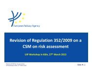 Revision of Regulation 352/2009 on a CSM on risk assessment - UIP