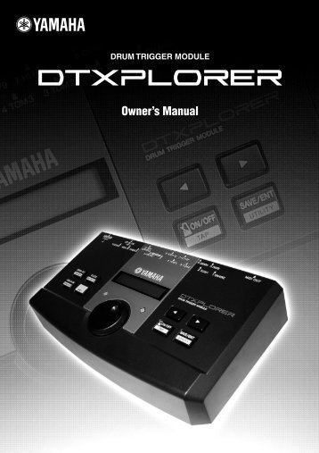 DTXPLORER Owner's Manual - Yamaha